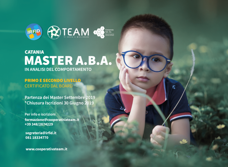 Catania, al via le selezioni per i Master A.B.A. di I e II livello promossi da IRFID con la cooperativa TEAM